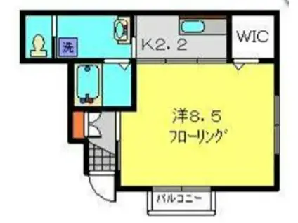 シャーメゾンY(1K/1階)の間取り写真