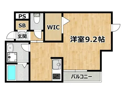 ステュディオ ラヴニル(ワンルーム/2階)の間取り写真