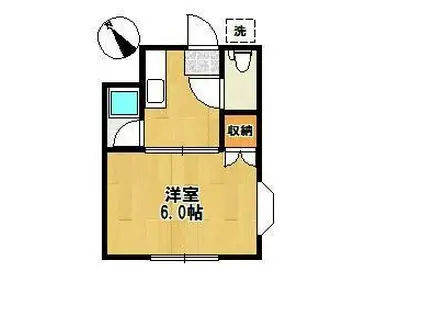 ガーデンハイツ(1K/1階)の間取り写真