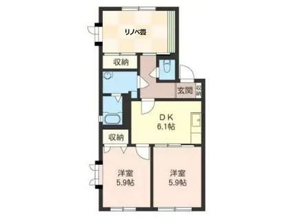 ヴィーブル桜台I(3DK/2階)の間取り写真