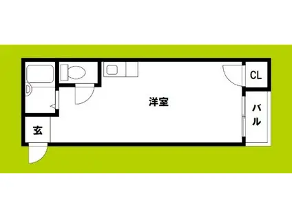 アリーテ今川(ワンルーム/4階)の間取り写真
