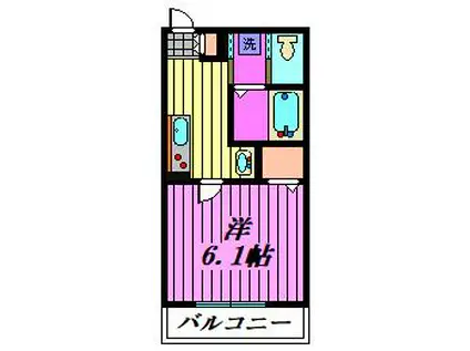 RAG DOLL(1K/2階)の間取り写真