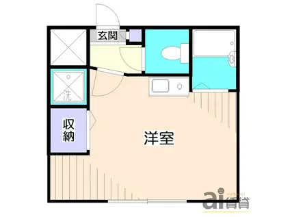 AIFORT椎名町(ワンルーム/2階)の間取り写真