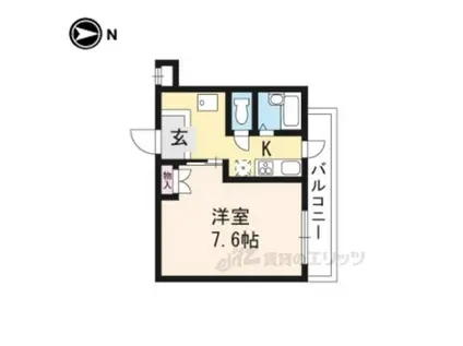 りさ・すみぞめ(1K/3階)の間取り写真