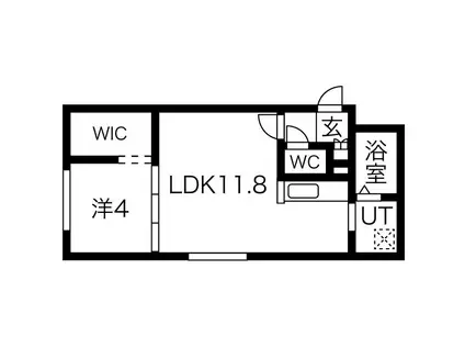 DELIZIARE(1LDK/4階)の間取り写真