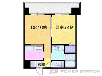 エッセンシア稲穂レジデンス(1LDK/3階)の間取り写真