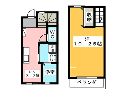 アイレコート(1DK/1階)の間取り写真