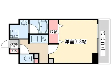 プレシャスハーモニー八王子(1K/14階)の間取り写真