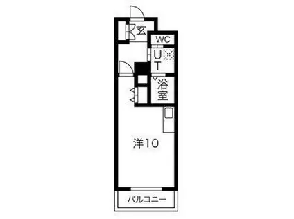 S-FORT神戸神楽町(ワンルーム/8階)の間取り写真