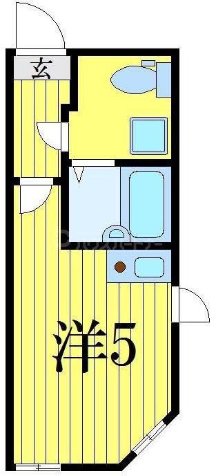 シャンテ四ツ木駅前(ワンルーム/1階)の間取り写真