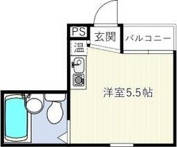ALEGRIA PLACE徳川町(ワンルーム/3階)の間取り写真