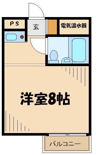 QUEST(ワンルーム/3階)の間取り写真