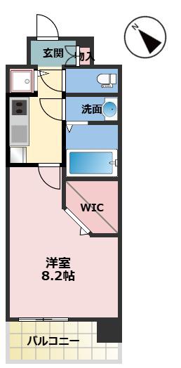ミラージュパレスLOTUS LIFE(1K/3階)の間取り写真