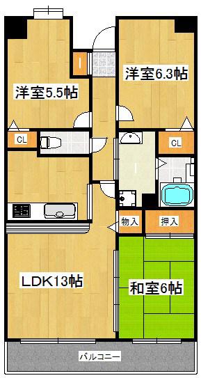 MYT.PARACIO(3LDK/1階)の間取り写真