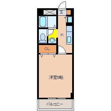 J.CITY(1K/5階)の間取り写真