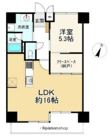 ニューライフ天神(1SLDK/11階)の間取り写真