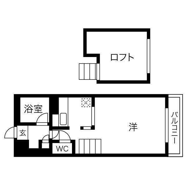 第7AMS円山(1DK/3階)の間取り写真