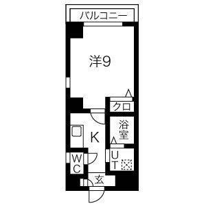 STUDIOナディア(1K/4階)の間取り写真
