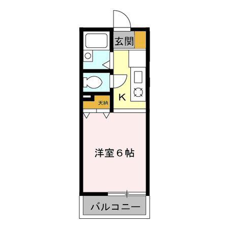 アーバンライフ(1K/1階)の間取り写真
