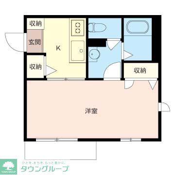 HALE KAPUA(1K/1階)の間取り写真