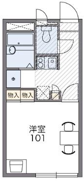 ＪＲ京浜東北線 与野駅 徒歩22分 2階建 築21年(1K/2階)の間取り写真