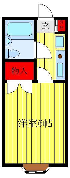 ACT ONE(1K/2階)の間取り写真