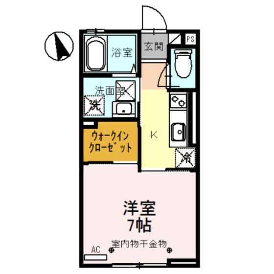 ルミネス大坪(1K/1階)の間取り写真