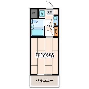 グレース大栄(1K/2階)の間取り写真
