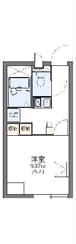 レオパレスアイリス(1K/2階)の間取り写真
