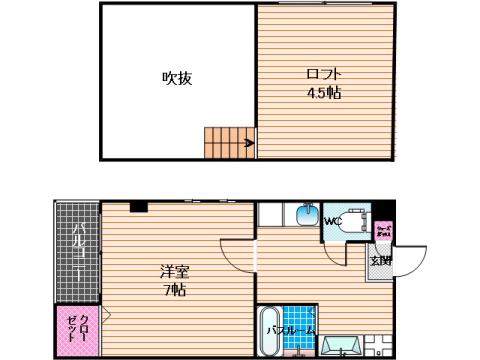 イル・グラッツィア高宮I(1K/3階)の間取り写真