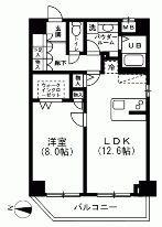 コンフォートレジデンス(1LDK/2階)の間取り写真