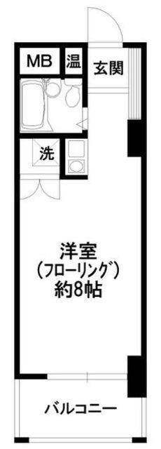 コロネード蕨(ワンルーム/5階)の間取り写真