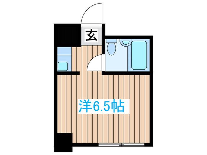 レジオン五橋(ワンルーム/4階)の間取り写真