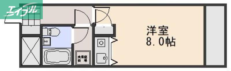 朝日プラザ岡山中山下(ワンルーム/10階)の間取り写真