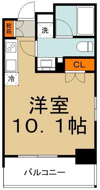 エスティメゾン川崎本町(ワンルーム/10階)の間取り写真