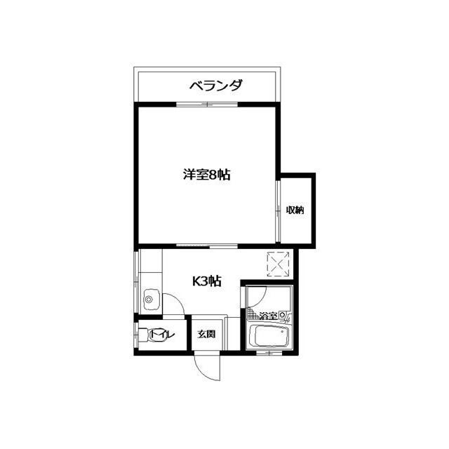 シンボリ川井(1K/1階)の間取り写真