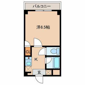 サンヴァレー南雪谷(1K/2階)の間取り写真