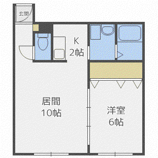 グランメゾン287(1LDK/2階)の間取り写真