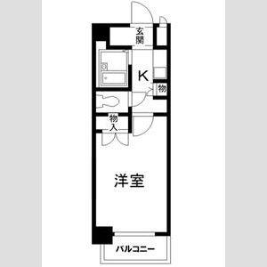 サンシティ北四番丁(1K/2階)の間取り写真
