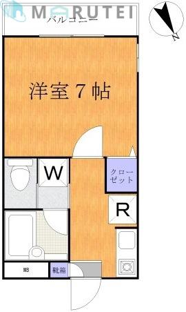 グリーン ビレッジ(1K/1階)の間取り写真