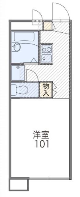 レオパレス本丸(1K/2階)の間取り写真