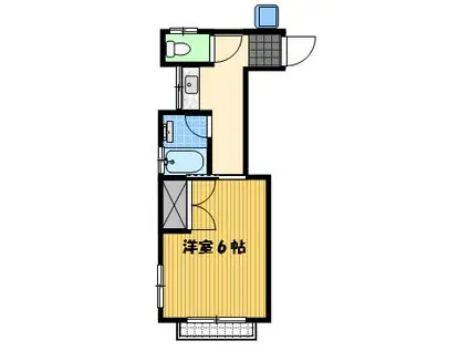 プチハイツJ・J(1K/2階)の間取り写真