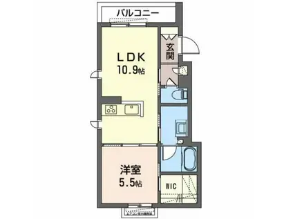 シャーメゾン シーガルII(1LDK/3階)の間取り写真