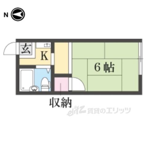 ネヤクレスト(1K/2階)の間取り写真