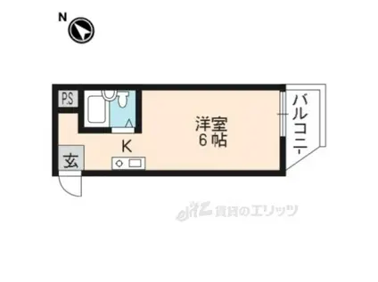 アルビオンシティ京都沢町(ワンルーム/3階)の間取り写真