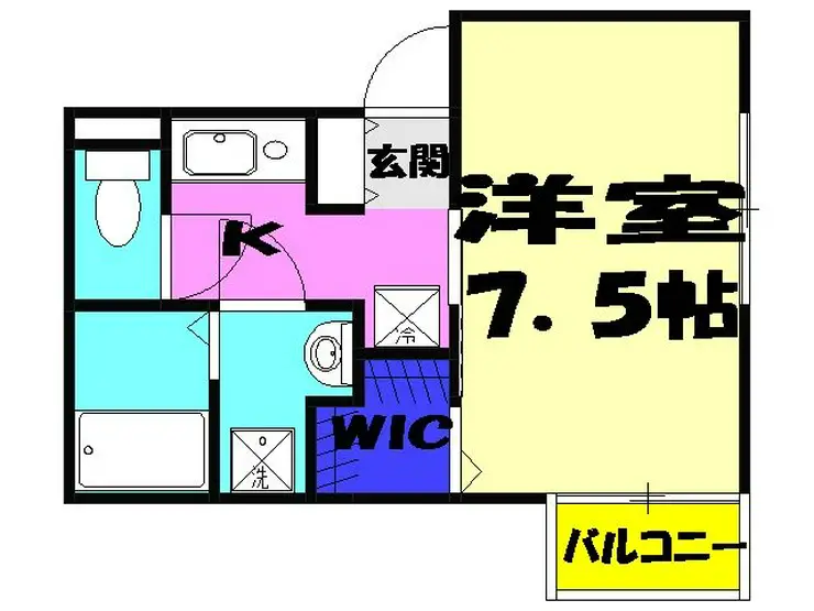 サンボナール前原 2階階 間取り