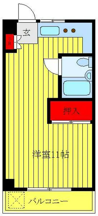 B.C.I.クリーンハイツ 4階階 間取り
