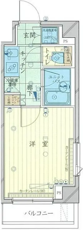 ルーブル多摩川七番館 4階階 間取り