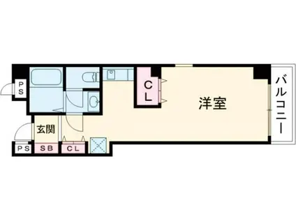 パークサイド西台(1K/2階)の間取り写真