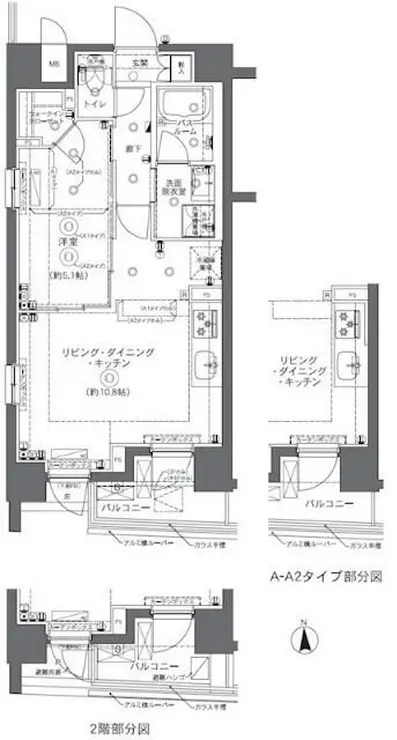 ZOOM中野坂上 5階階 間取り